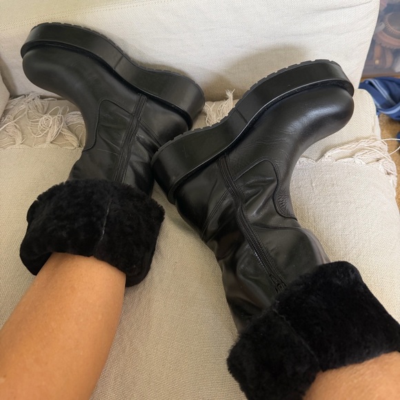 Neiman Marcus NWT  Paloma Barceló Boots leather flatform boots Two boots in one - Picture 7 of 11